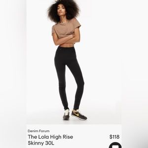 Denim Forum Lola High Rise Skinny 27